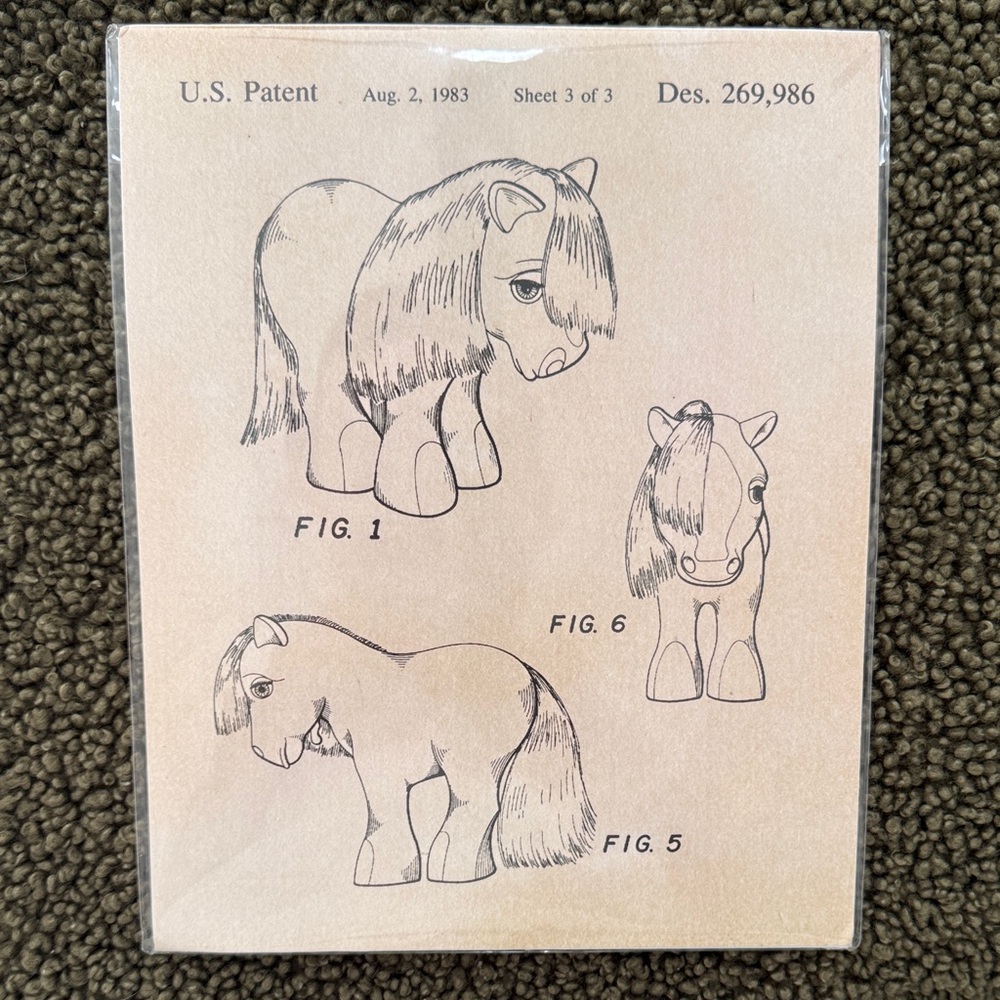 Vintage Horse Patent Illustration